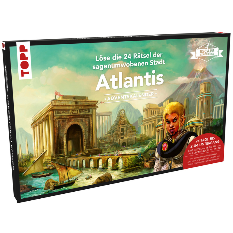 Escape Experience / Escape Adventures Spiele - Escape Experience Adventskalender - Atlantis. Löse die 24 Rätsel der sagenumwobenen Stadt