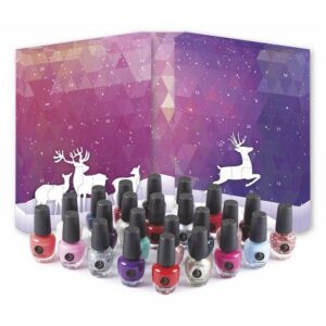 2K Adventskalender Beauty Nagelack Adventskalender Nail Varnish verschiedene Farben (24